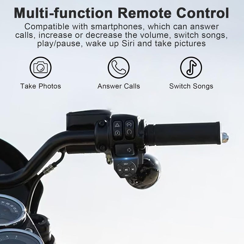 Zelvoro Right Handed Bluetooth Remote Compatible with Harley-Davidson Softtail Motorcycles, Suitable for Most 2018-2024 Models, Compatible with iPhone/Android - Image 4